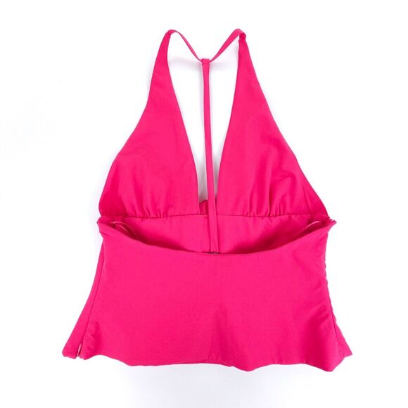 NWT Zara 90s Rosette Halter Top Fuchsia Pink Romantic French Soft Girl Lolita - Picture 5 of 8